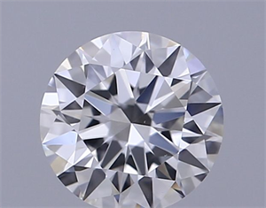 Picture of Natural Diamond 0.40 Carats, Round with Excellent Cut, H Color, VS1 Clarity and Certified by GIA