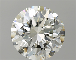 Picture of Natural Diamond 4.02 Carats, Round with Excellent Cut, K Color, VS2 Clarity and Certified by GIA