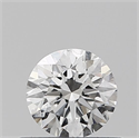 Natural Diamond 0.40 Carats, Round with Excellent Cut, F Color, I1 Clarity and Certified by GIA