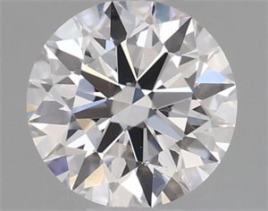 Picture of Natural Diamond 0.45 Carats, Round with Excellent Cut, D Color, VS2 Clarity and Certified by GIA