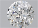 Natural Diamond 3.80 Carats, Round with Excellent Cut, G Color, SI2 Clarity and Certified by GIA