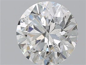 Picture of Natural Diamond 3.80 Carats, Round with Excellent Cut, G Color, SI2 Clarity and Certified by GIA