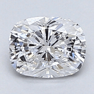 0.30 Cushion Diamond, Clarity VS1, Color D, Ideal-Cut, certified by EGL