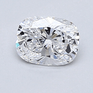 0.36 Carats, Cushion Diamond with Very Good Cut, D Color, VVS2 Clarity and Certified By EGL