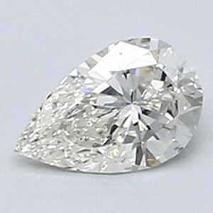 0.26 Carats, Pear Diamond with Very Good Cut, I Color, VVS2 Clarity and Certified By CGL