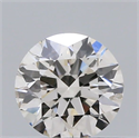 Natural Diamond 0.40 Carats, Round with Very Good Cut, K Color, SI2 Clarity and Certified by GIA