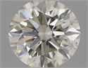 Natural Diamond 0.40 Carats, Round with Excellent Cut, J Color, SI1 Clarity and Certified by IGI