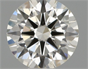 Natural Diamond 0.40 Carats, Round with Excellent Cut, H Color, SI1 Clarity and Certified by IGI