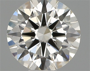 Picture of Natural Diamond 0.40 Carats, Round with Excellent Cut, H Color, SI1 Clarity and Certified by IGI