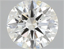 Natural Diamond 0.50 Carats, Round with Excellent Cut, J Color, VVS1 Clarity and Certified by GIA