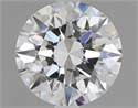 Natural Diamond 1.41 Carats, Round with Excellent Cut, F Color, VVS2 Clarity and Certified by GIA