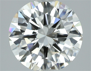 Picture of Natural Diamond 2.01 Carats, Round with Excellent Cut, H Color, VS1 Clarity and Certified by GIA