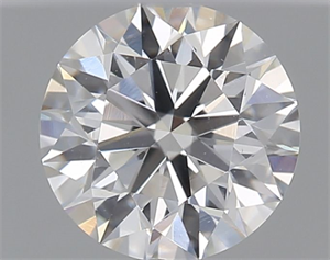 Picture of Natural Diamond 0.43 Carats, Round with Excellent Cut, F Color, VS2 Clarity and Certified by GIA