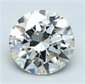 Natural Diamond 2.01 Carats, Round with Excellent Cut, I Color, VVS2 Clarity and Certified by GIA