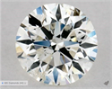 Natural Diamond 0.50 Carats, Round with Excellent Cut, J Color, SI2 Clarity and Certified by GIA