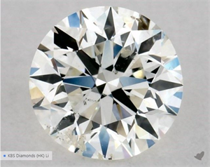 Picture of Natural Diamond 0.50 Carats, Round with Excellent Cut, J Color, SI2 Clarity and Certified by GIA