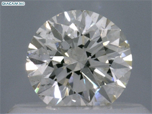 Picture of Natural Diamond 0.40 Carats, Round with Excellent Cut, K Color, SI2 Clarity and Certified by IGI