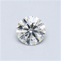 Natural Diamond 0.53 Carats, Round with Very Good Cut, H Color, SI2 Clarity and Certified by GIA