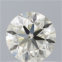 Natural Diamond 0.57 Carats, Round with Excellent Cut, J Color, VS1 Clarity and Certified by IGI