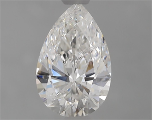 Picture of Natural Diamond 0.82 Carats, Pear with  Cut, E Color, I1 Clarity and Certified by IGI