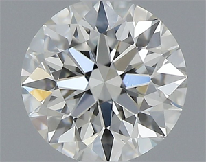 Picture of Natural Diamond 0.53 Carats, Round with Excellent Cut, J Color, VS1 Clarity and Certified by GIA