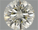 Natural Diamond 0.46 Carats, Round with Excellent Cut, J Color, SI1 Clarity and Certified by IGI