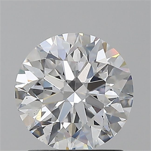 Picture of Natural Diamond 1.51 Carats, Round with Excellent Cut, D Color, VS2 Clarity and Certified by GIA