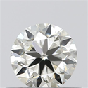 Natural Diamond 0.40 Carats, Round with Very Good Cut, K Color, VVS1 Clarity and Certified by GIA