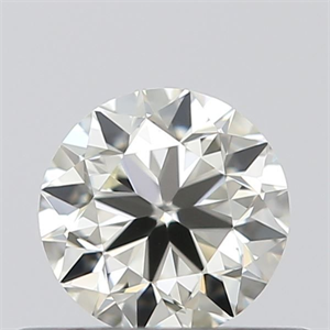 Picture of Natural Diamond 0.40 Carats, Round with Very Good Cut, K Color, VVS1 Clarity and Certified by GIA