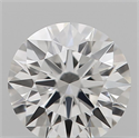 Natural Diamond 0.42 Carats, Round with Excellent Cut, H Color, VVS2 Clarity and Certified by GIA