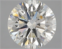 Natural Diamond 2.01 Carats, Round with Excellent Cut, I Color, SI2 Clarity and Certified by GIA