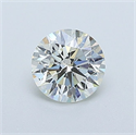 Natural Diamond 0.52 Carats, Round with Excellent Cut, K Color, SI1 Clarity and Certified by GIA