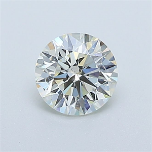 Picture of Natural Diamond 0.52 Carats, Round with Excellent Cut, K Color, SI1 Clarity and Certified by GIA