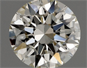 Natural Diamond 0.51 Carats, Round with Excellent Cut, K Color, VS1 Clarity and Certified by GIA