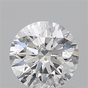 Picture of Natural Diamond 0.60 Carats, Round with Excellent Cut, E Color, I1 Clarity and Certified by GIA