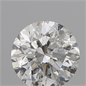 Natural Diamond 0.51 Carats, Round with Good Cut, G Color, I1 Clarity and Certified by IGI