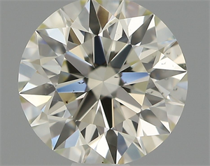 Picture of Natural Diamond 0.60 Carats, Round with Excellent Cut, J Color, VS2 Clarity and Certified by IGI