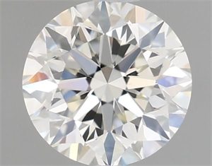 Picture of Natural Diamond 0.50 Carats, Round with Very Good Cut, H Color, VVS2 Clarity and Certified by IGI