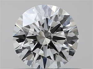 Picture of Natural Diamond 0.41 Carats, Round with Excellent Cut, I Color, VS2 Clarity and Certified by GIA