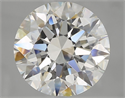 Natural Diamond 5.01 Carats, Round with Excellent Cut, H Color, VS1 Clarity and Certified by GIA