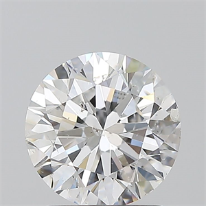 Picture of Natural Diamond 1.70 Carats, Round with Excellent Cut, E Color, SI2 Clarity and Certified by GIA