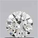 Natural Diamond 0.50 Carats, Round with Excellent Cut, I Color, VS2 Clarity and Certified by IGI