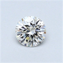 Natural Diamond 0.40 Carats, Round with Excellent Cut, H Color, VS2 Clarity and Certified by GIA