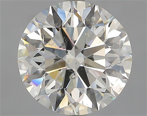 Picture of Natural Diamond 2.70 Carats, Round with Excellent Cut, J Color, SI2 Clarity and Certified by GIA