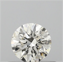 Natural Diamond 0.40 Carats, Round with Excellent Cut, H Color, SI2 Clarity and Certified by IGI