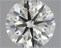 Natural Diamond 0.44 Carats, Round with Excellent Cut, J Color, IF Clarity and Certified by IGI