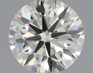 Picture of Natural Diamond 0.44 Carats, Round with Excellent Cut, J Color, IF Clarity and Certified by IGI