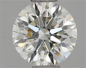 Picture of Natural Diamond 0.61 Carats, Round with Excellent Cut, J Color, VVS2 Clarity and Certified by IGI