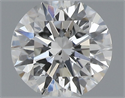 Natural Diamond 0.50 Carats, Round with Excellent Cut, F Color, SI2 Clarity and Certified by GIA