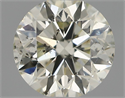 Natural Diamond 0.50 Carats, Round with Excellent Cut, J Color, SI1 Clarity and Certified by IGI